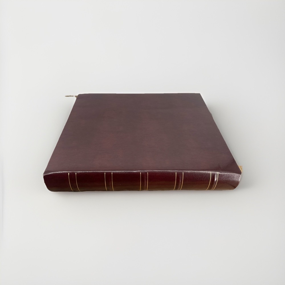 Gallery Leather‎ Photo Album Burgundy Large 3 Ring Binder 8x10 Archival NWT